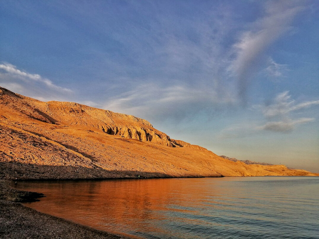 croatian coast at sunset