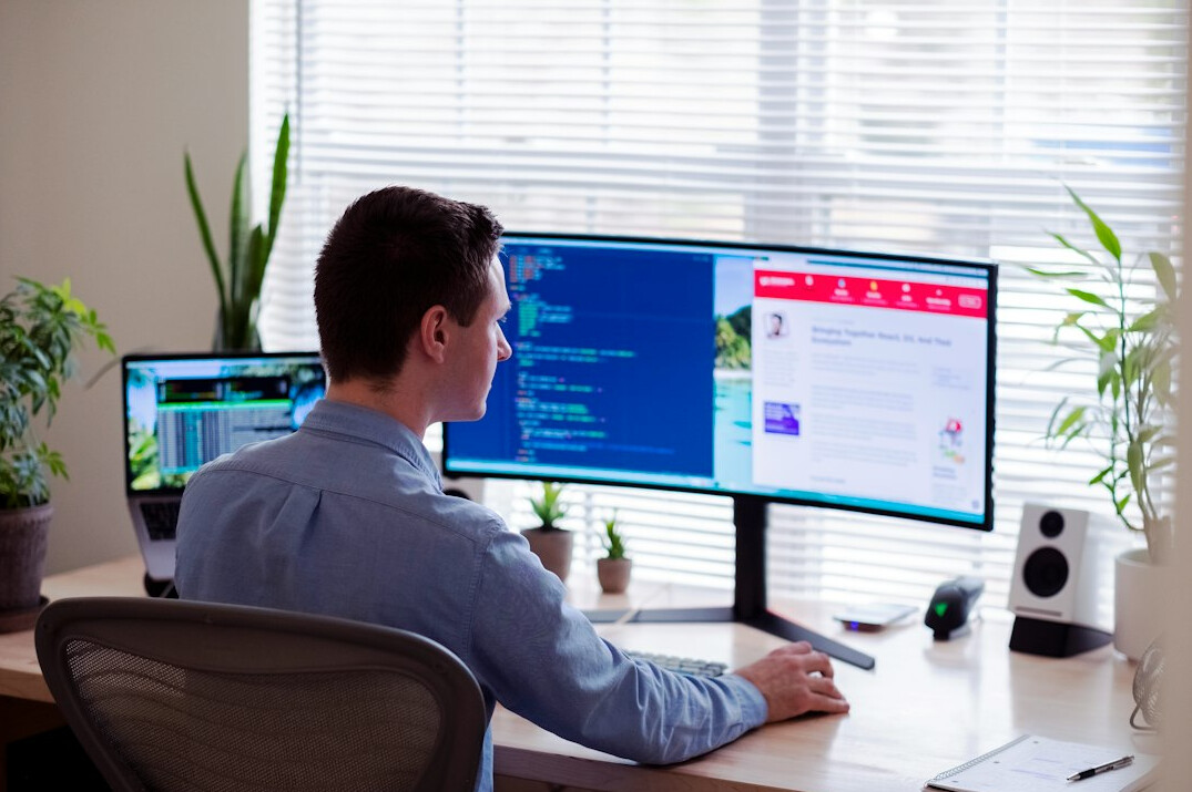 developer building web app